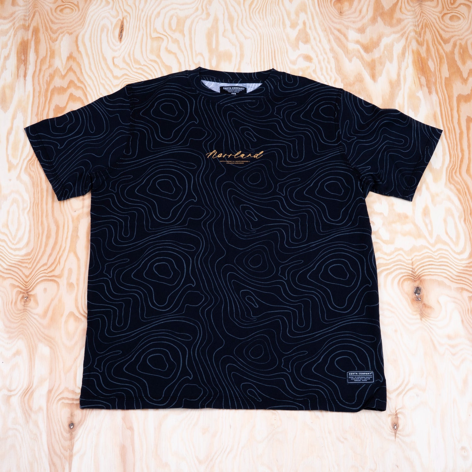 Sqrtn Signature T-shirt Topografi Black