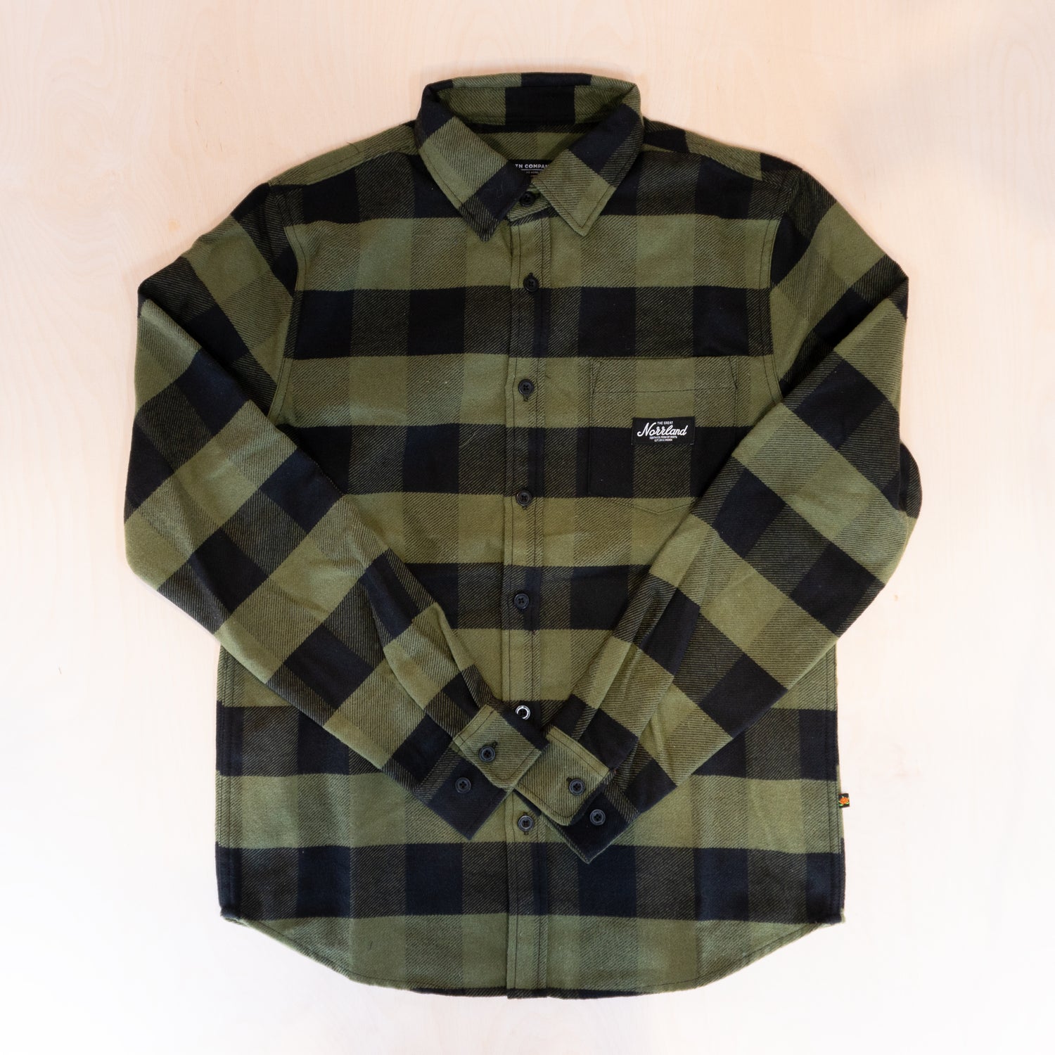 Sqrtn TGN Patch Flanell Shirt Olive