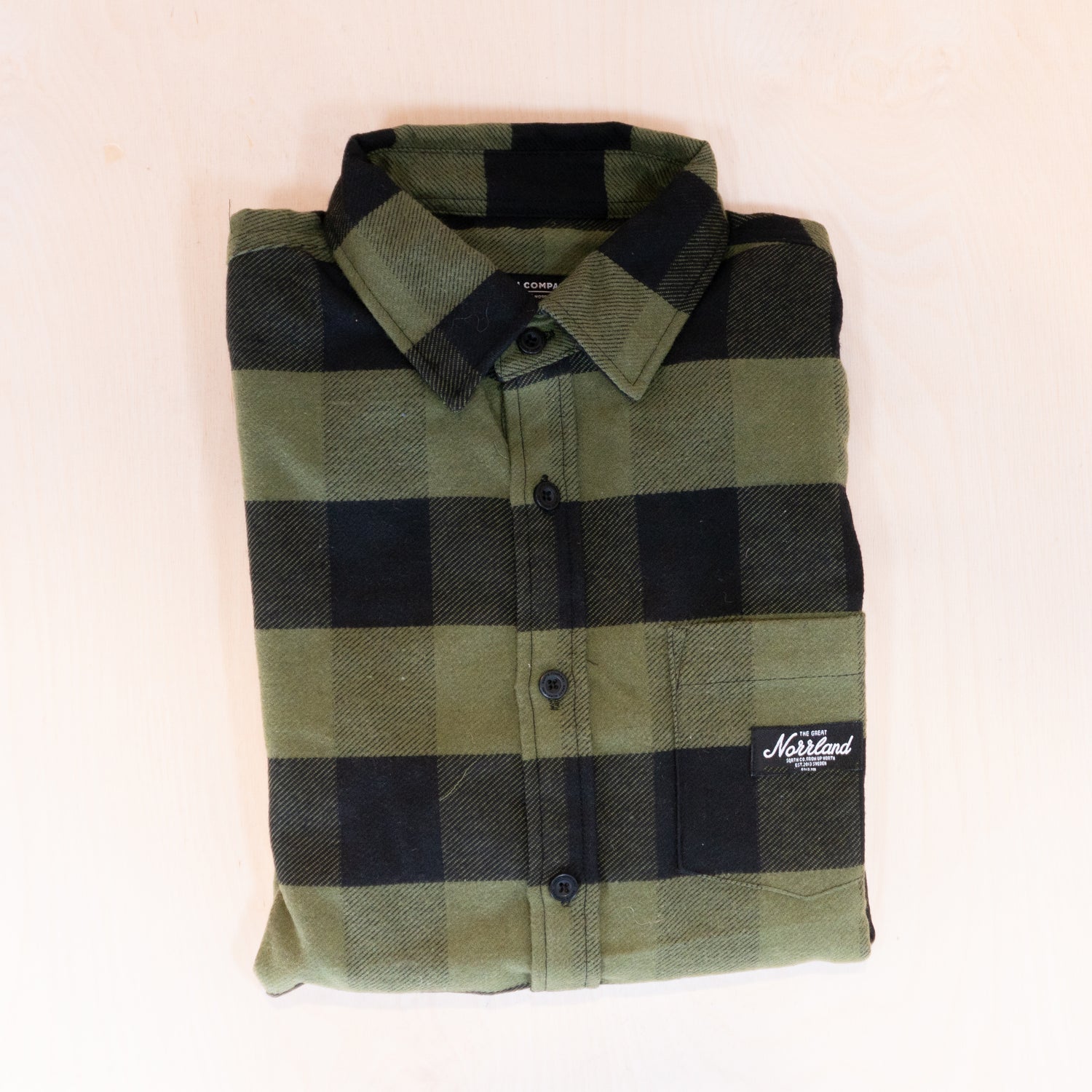 Sqrtn TGN Patch Flanell Shirt Olive