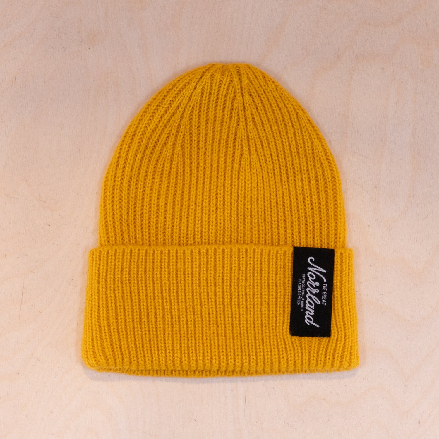 Sqrtn TGN Patch Raw Beanie Mustard