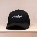 Sqrtn TGN Script Hooked Cap Black