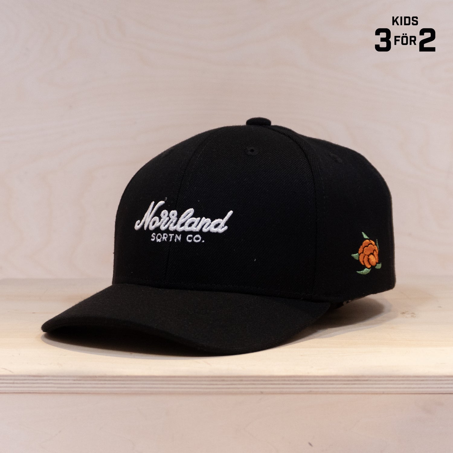 Sqrtn TGN Script Hooked Kids Cap Black