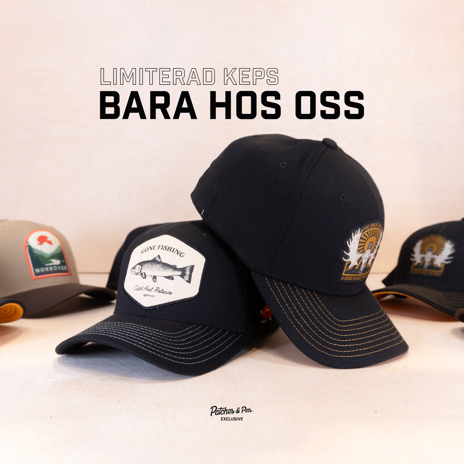 Sqrtn Patches Exclusive Catch 120 Cap Black