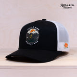 Sqrtn Patches Exclusive Hiking Trucker Cap Black