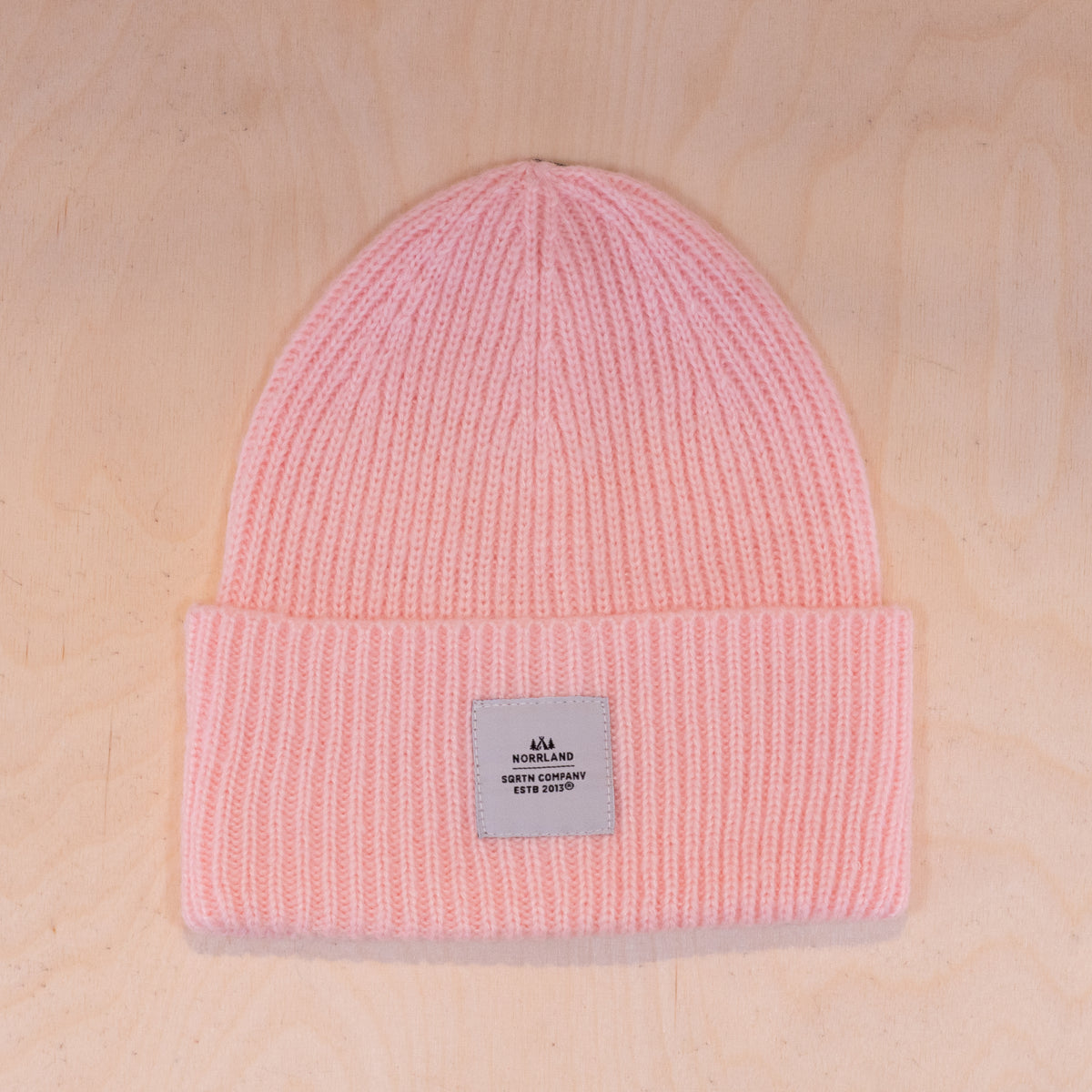 Sqrtn Wood Raw Beanie Light Pink
