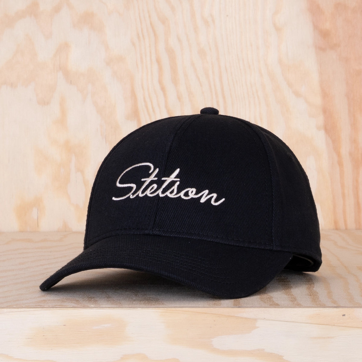 Stetson Classic Lettering Baseball Cap Black