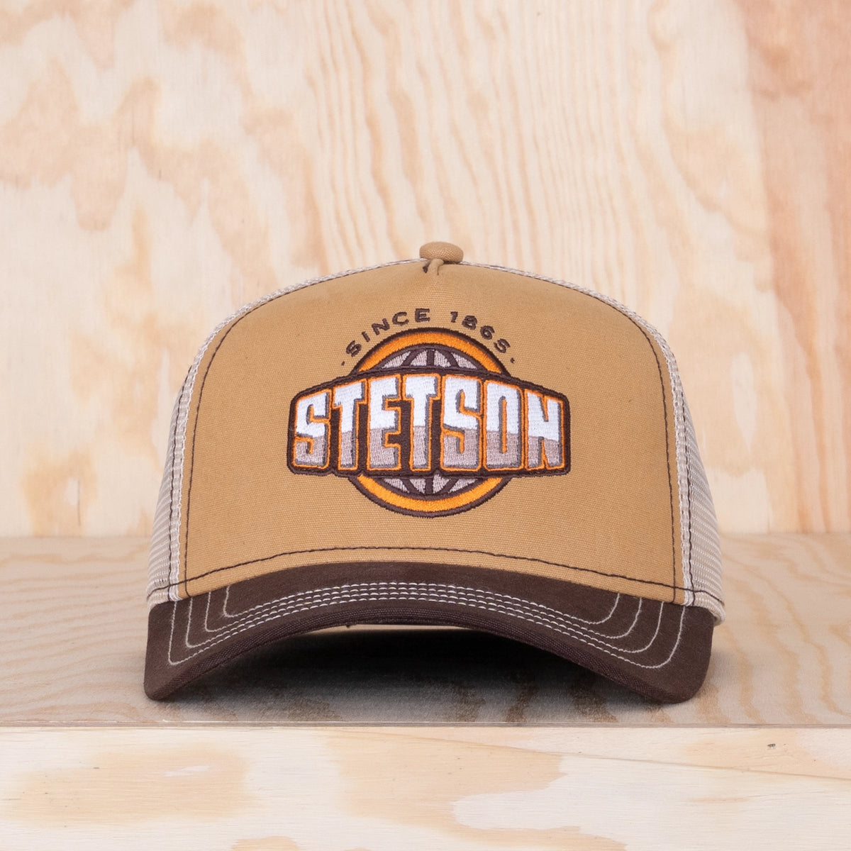 Stetson Classic Globe Trucker Cap Brown