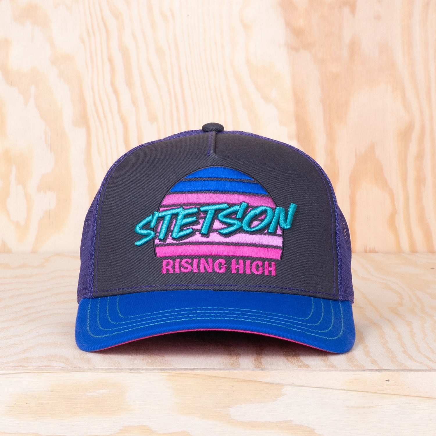 Stetson Rising High Trucker Cap Royal/Anthra