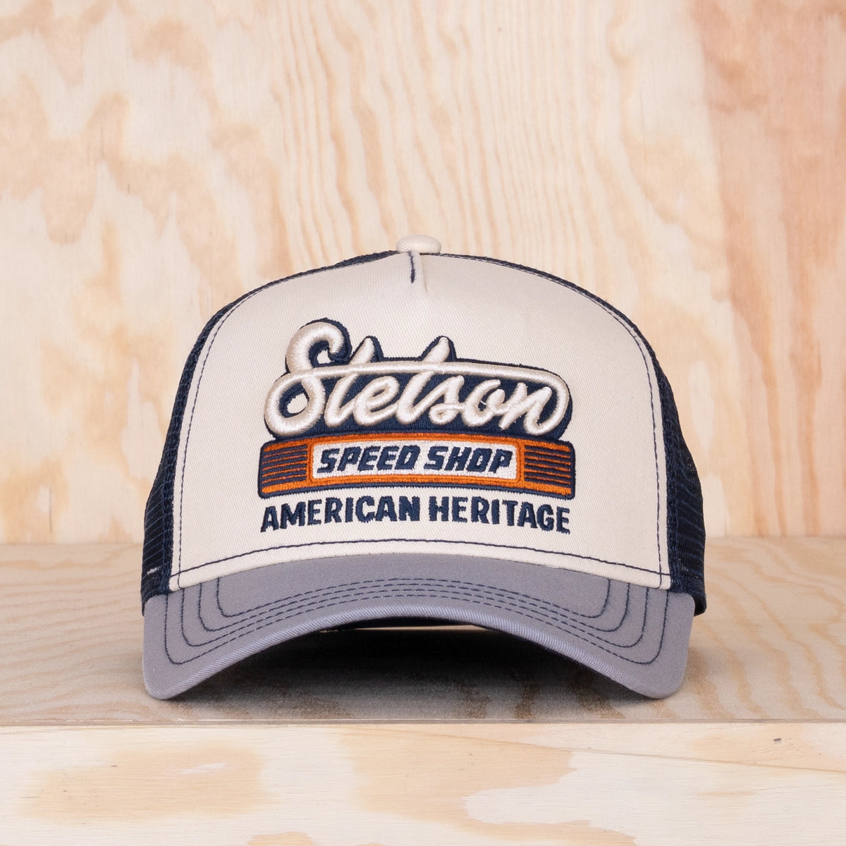 Stetson Speed Shop Trucker Cap Grey/Beige