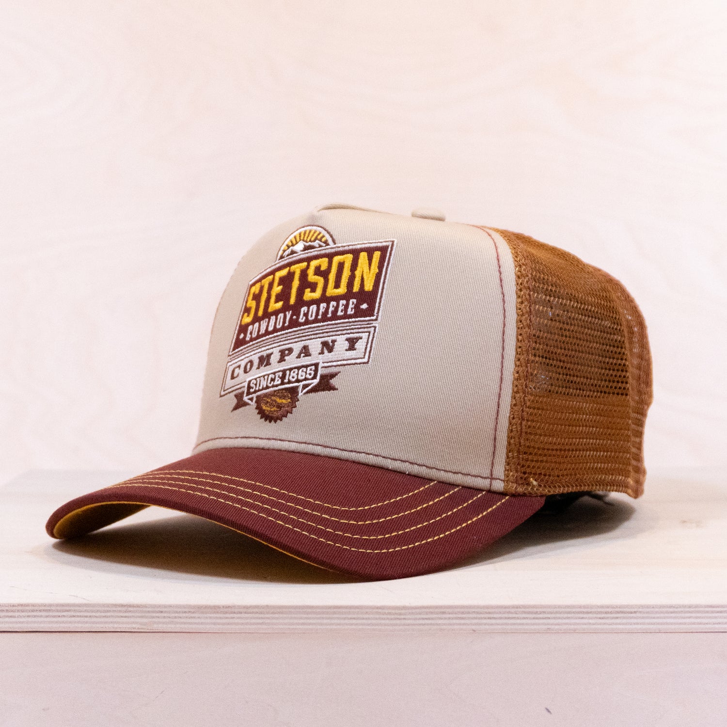 Stetson Barista Company Trucker Cap Brown/Beige