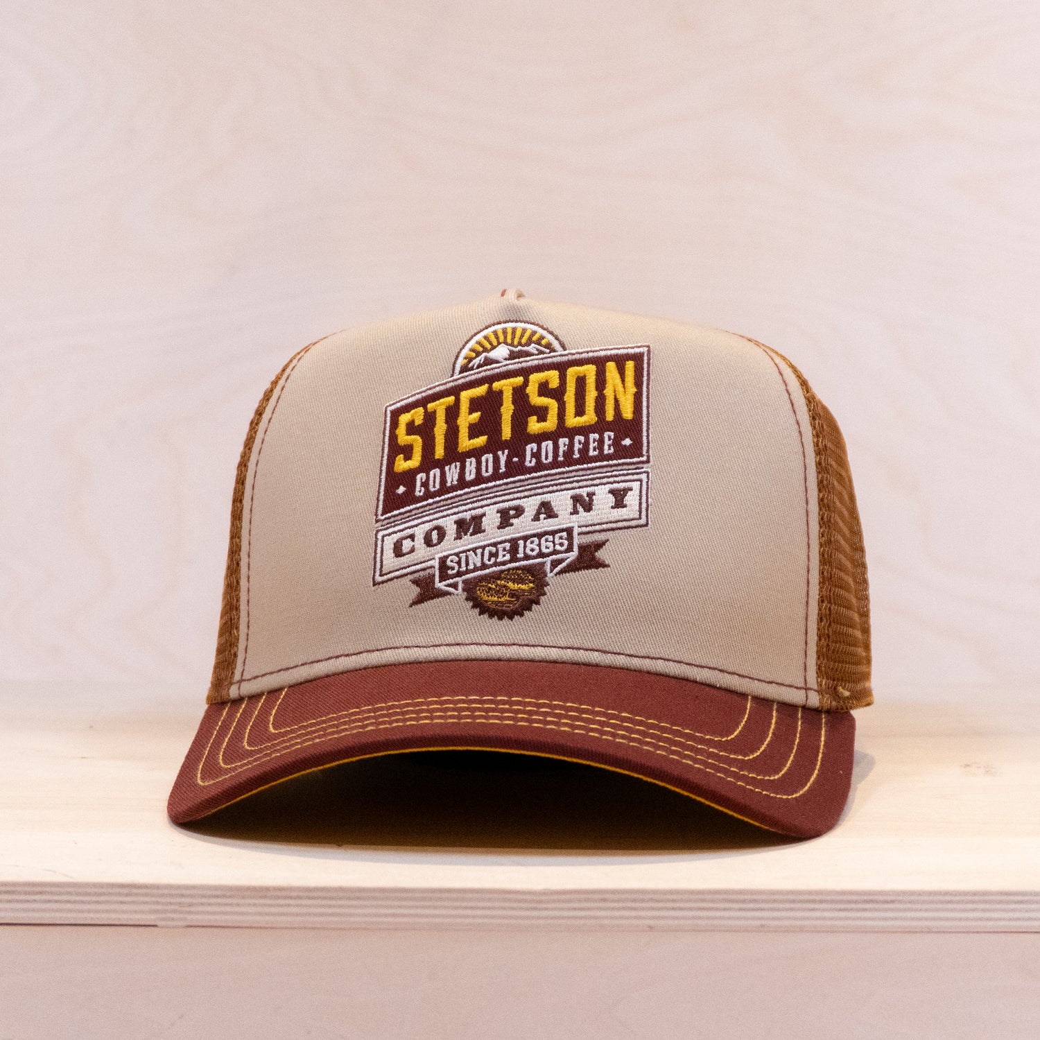 Stetson Barista Company Trucker Cap Brown/Beige