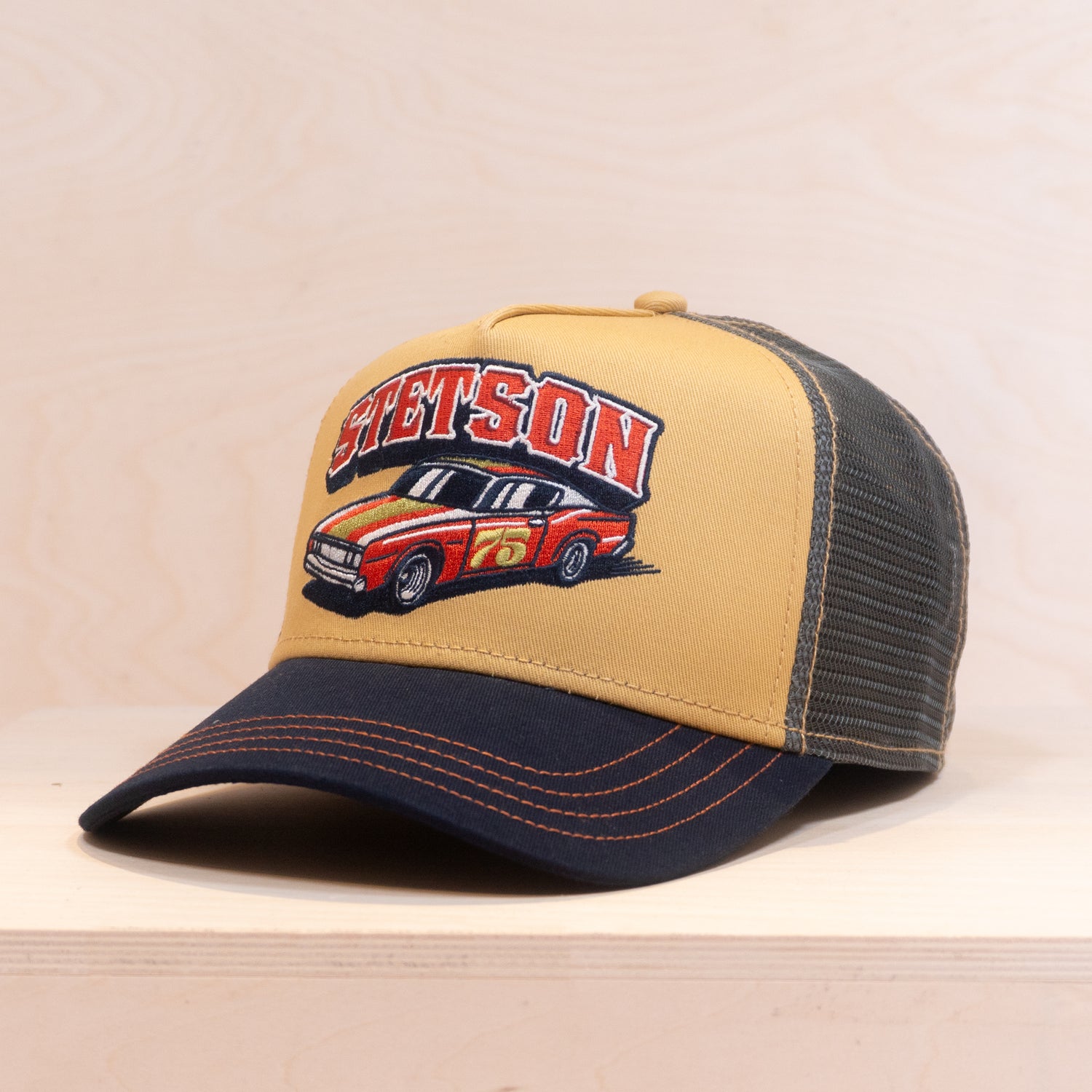 Stetson Indy Trucker Cap Navy/Ochre