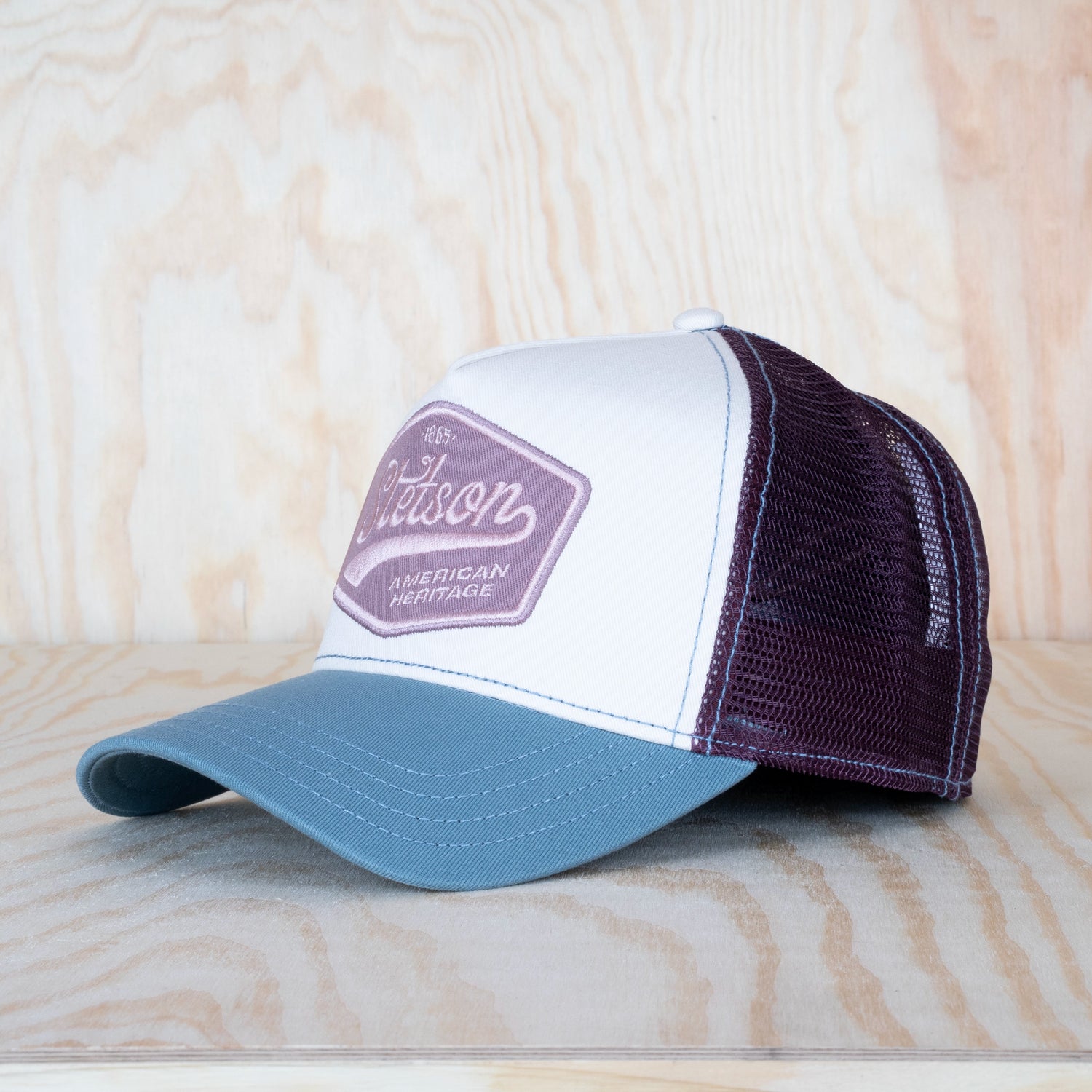 Stetson Pastel Trucker Cap Blue/Ecru