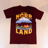 Sqrtn Campsite T-shirt Port Wine