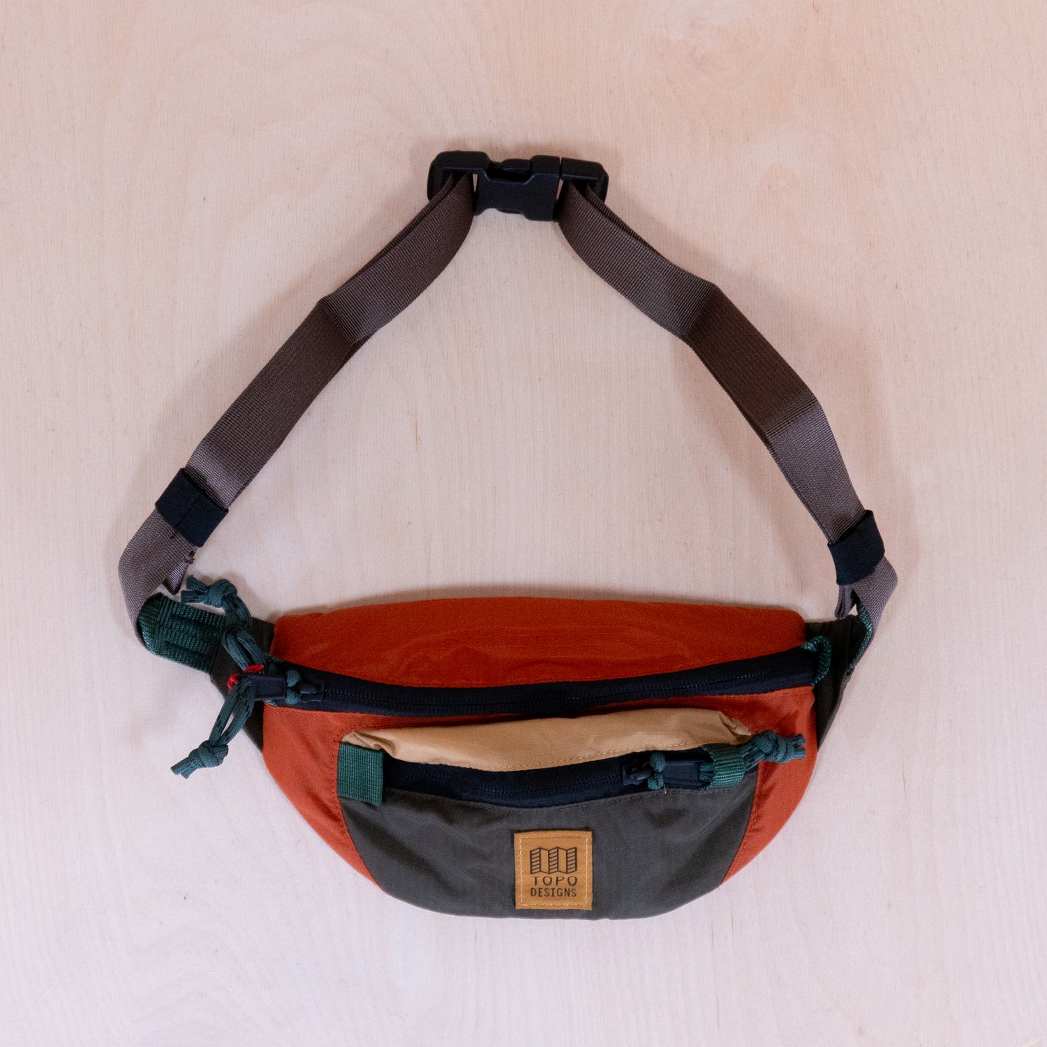 Topo Designs Mountain Waist Pack Woodland/Terracotta