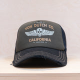 Von Dutch Screen Print Trucker Navy/Dark Green