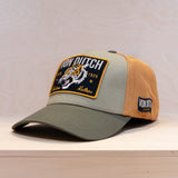 Von Dutch Square Patch Trucker Yellow/Dark Green