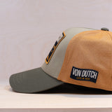 Von Dutch Square Patch Trucker Yellow/Dark Green