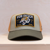 Von Dutch Square Patch Trucker Yellow/Dark Green