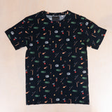 Black Collection Vandraren T-shirt Black AOP