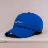 Carhartt WIP Canvas Script Cap Lazurite/White