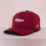 Sqrtn TGN Script 120 Cap Maroon