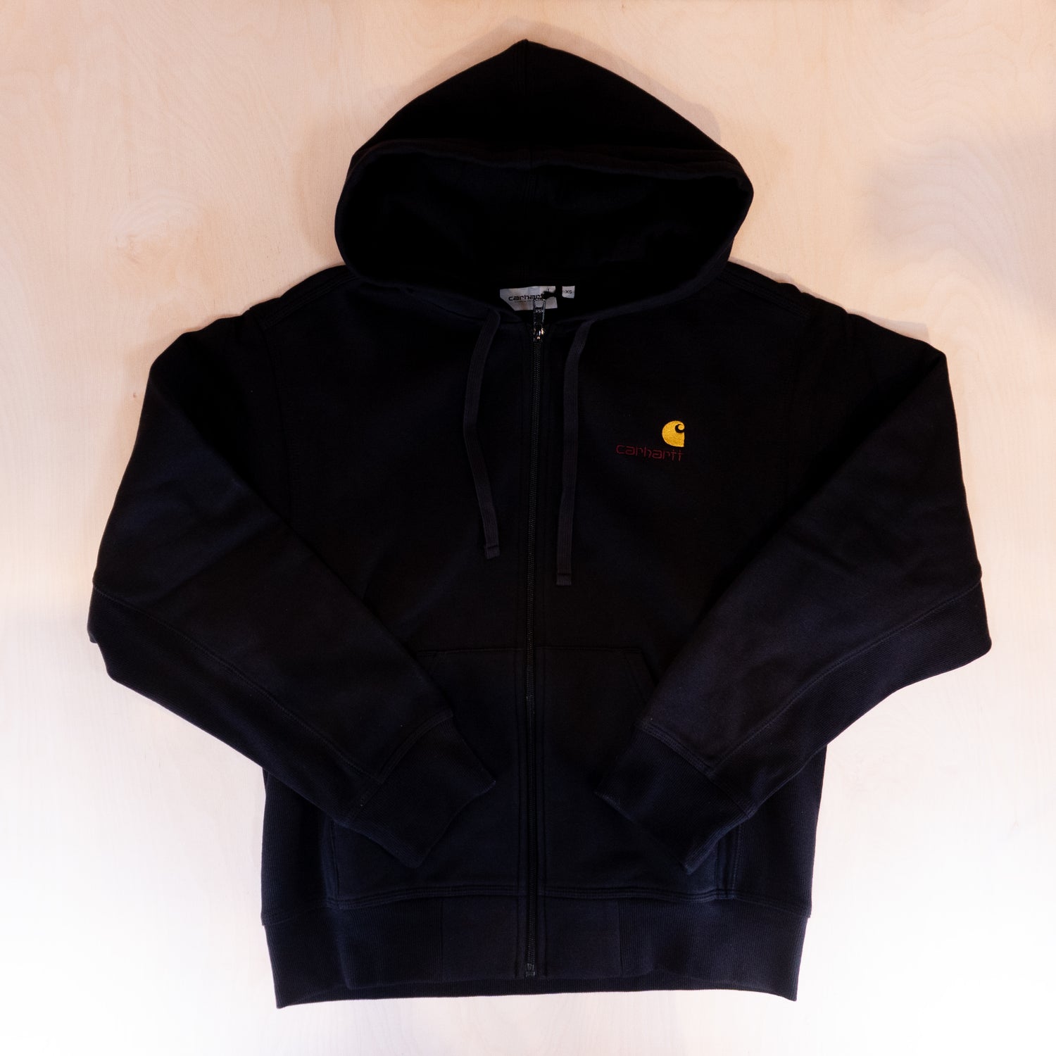 Carhartt Hooded American Script Jacket Black