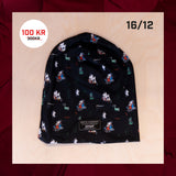 Lucka 16 Sqrtn Mumin Beanie Black AOP