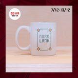 Lucka 2 Sqrtn Korsstygn Mug White