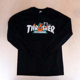 Thrasher X Toymachine Vortex LS Tee Black