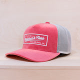 Mitchell & Ness Velvet XL Box Trucker Own Brand Pink/White