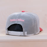 Mitchell & Ness Velvet XL Box Trucker Own Brand Pink/White