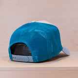 New Era Summer Mykonos Pastel Blue A-Frame Trucker Cap