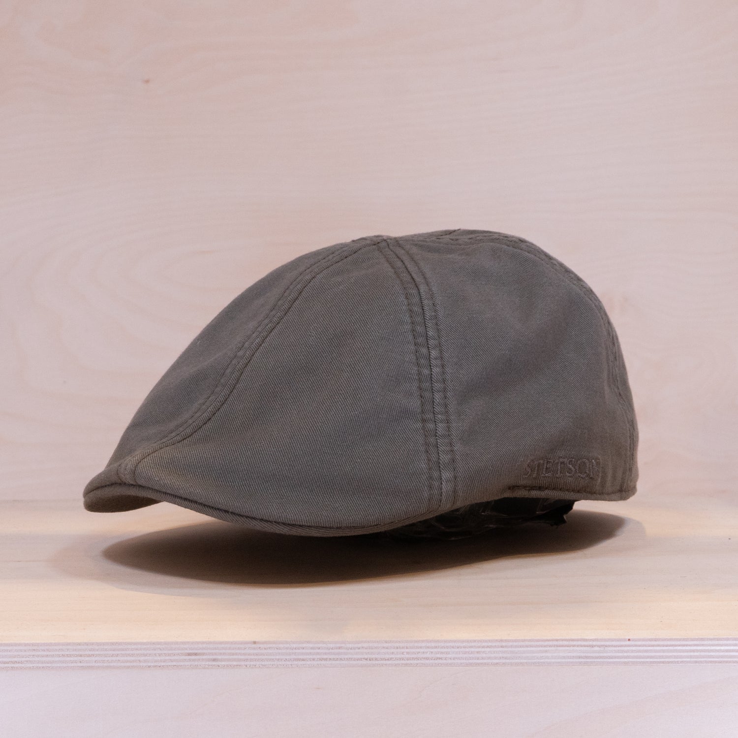 Stetson Texas Cotton Flat Cap Dark Beige