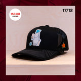 Lucka 6 Sqrtn Cheers Mumin Trucker Cap Black