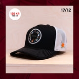 Lucka 6 Sqrtn Mumin Circle Trucker Cap Black