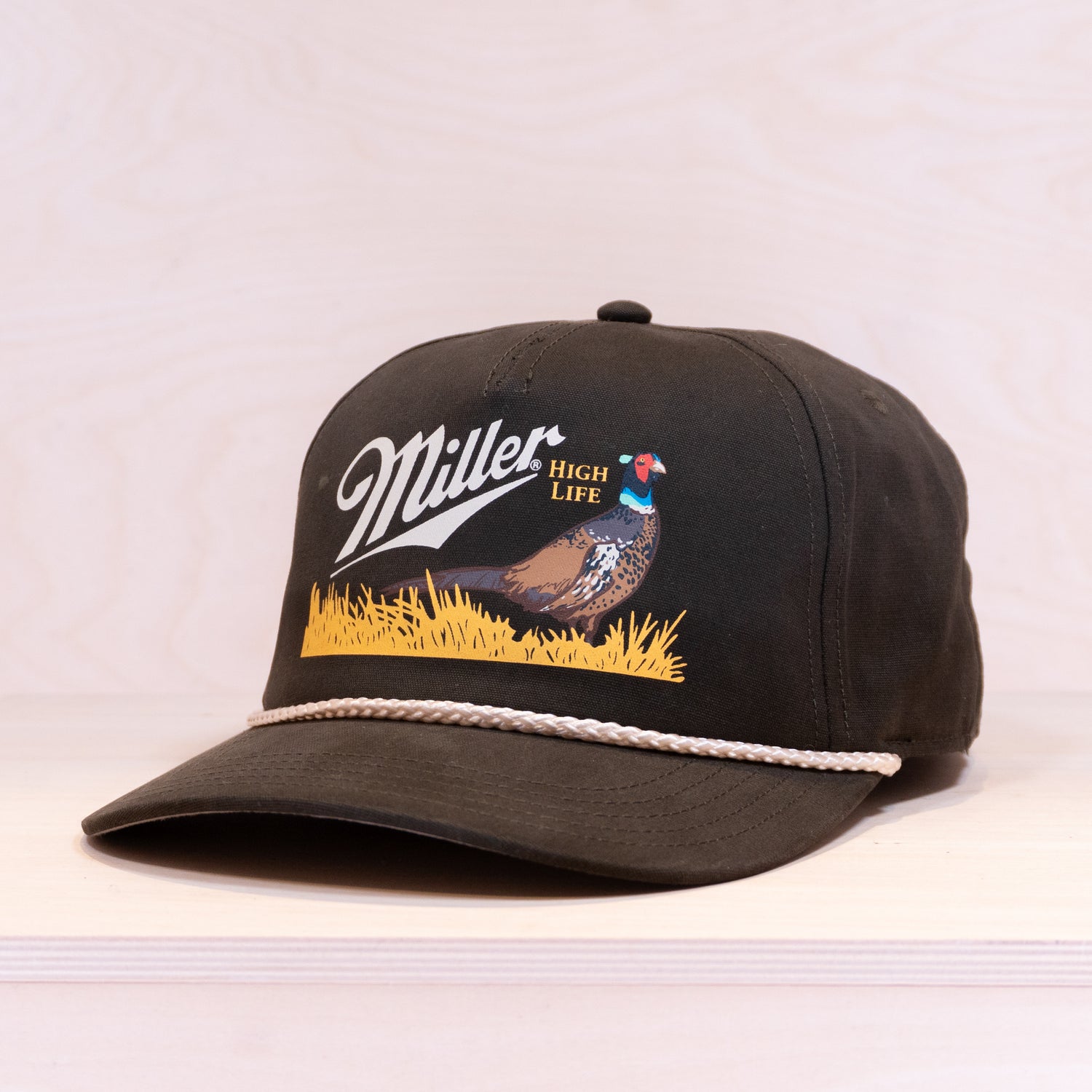 American Needle Miller High Life Canvas Cap Army Green