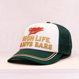 American Needle Miller High Life Radler Trucker Cap Dark Green/Ivory
