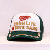 American Needle Miller High Life Radler Trucker Cap Dark Green/Ivory