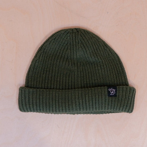 Appertiff Recycled Knuckle Beanie Olive Green