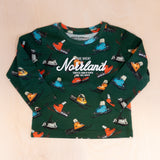 Sqrtn Great Norrland Kids Longsleeve Skoter Green