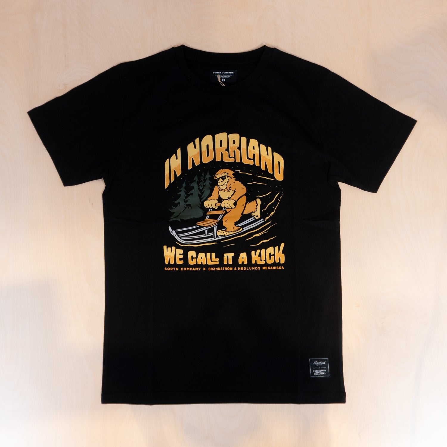 Sqrtn Bigfoot T-shirt Black