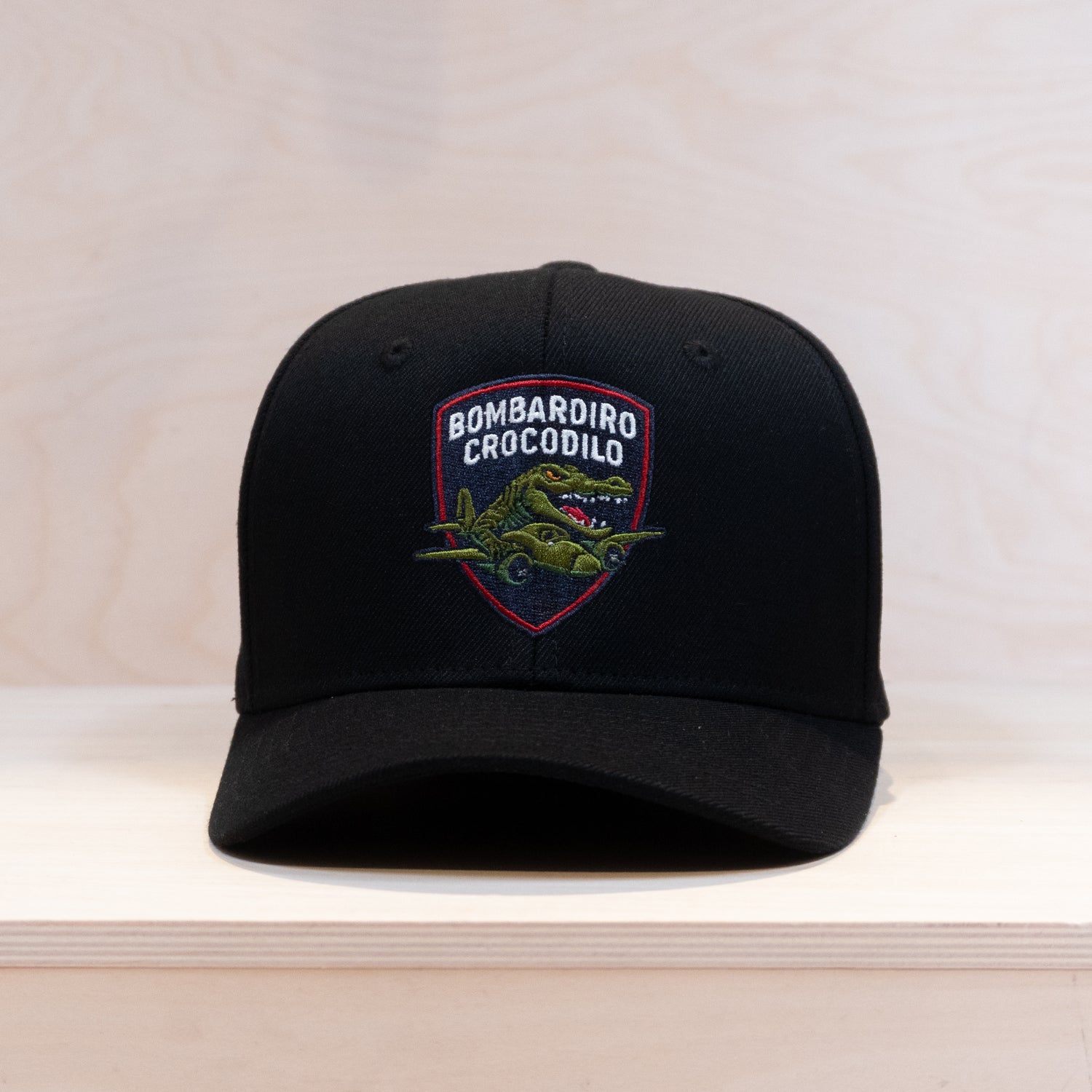 Brainrot Crocodilo Junior Cap Black