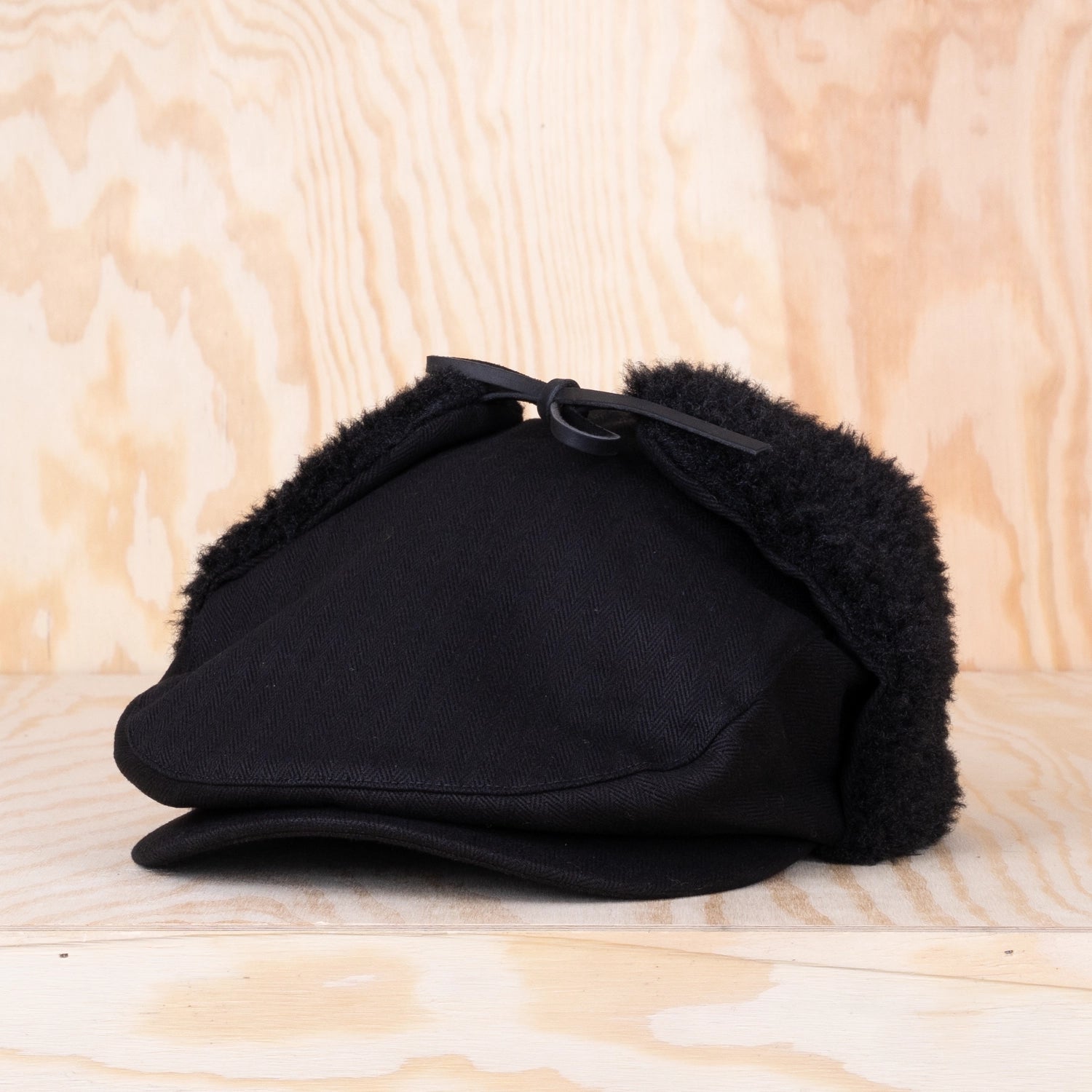 Brixton Barrel Earflap Snap Cap Black
