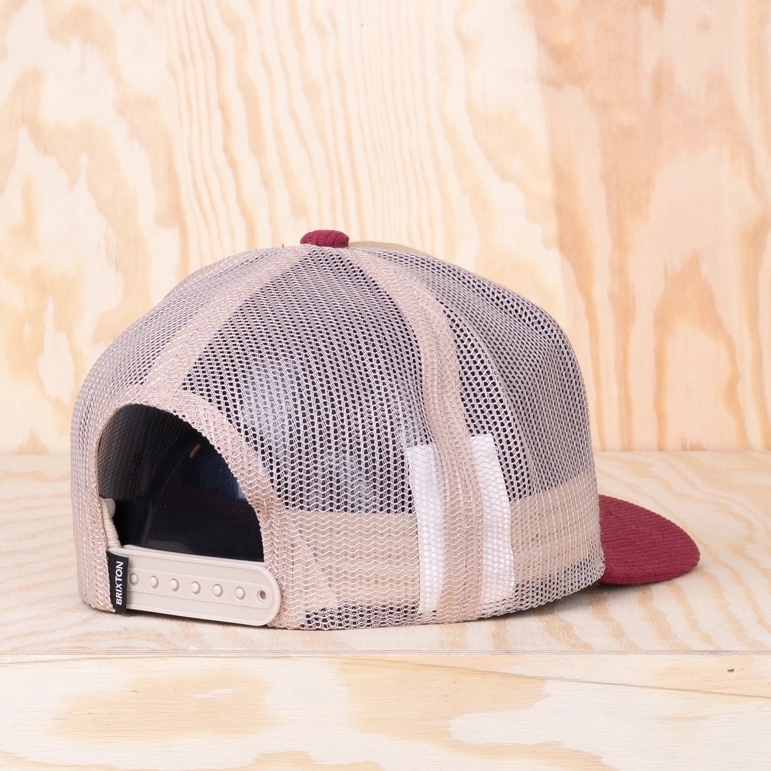 Brixton Hubal C MP Trucker Cat Oatmeal/Dark Brick Corduroy