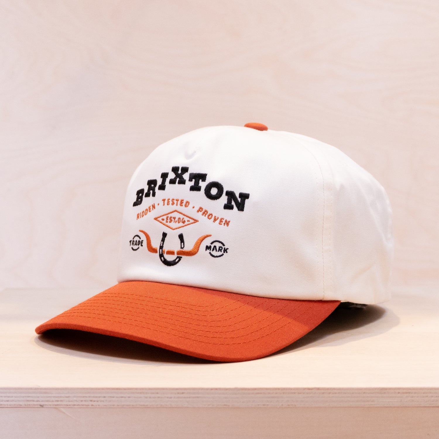 Brixton Beekman Gofler Cap Off White/Rust
