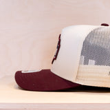Brixton Genuine Quality Trucker Cap Off White/Port