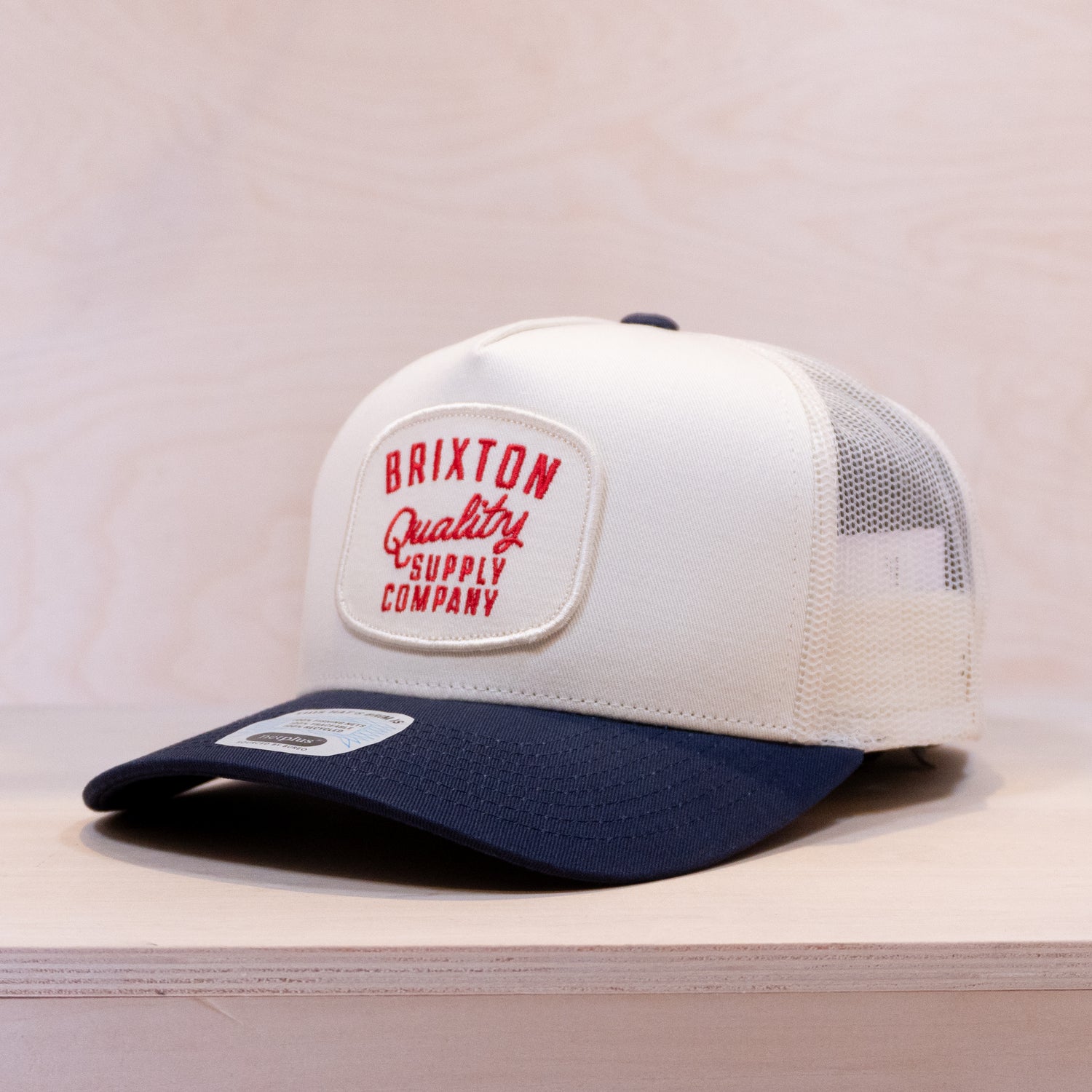 Brixton Hubal Trucker Cap Off White/Midnight Blue