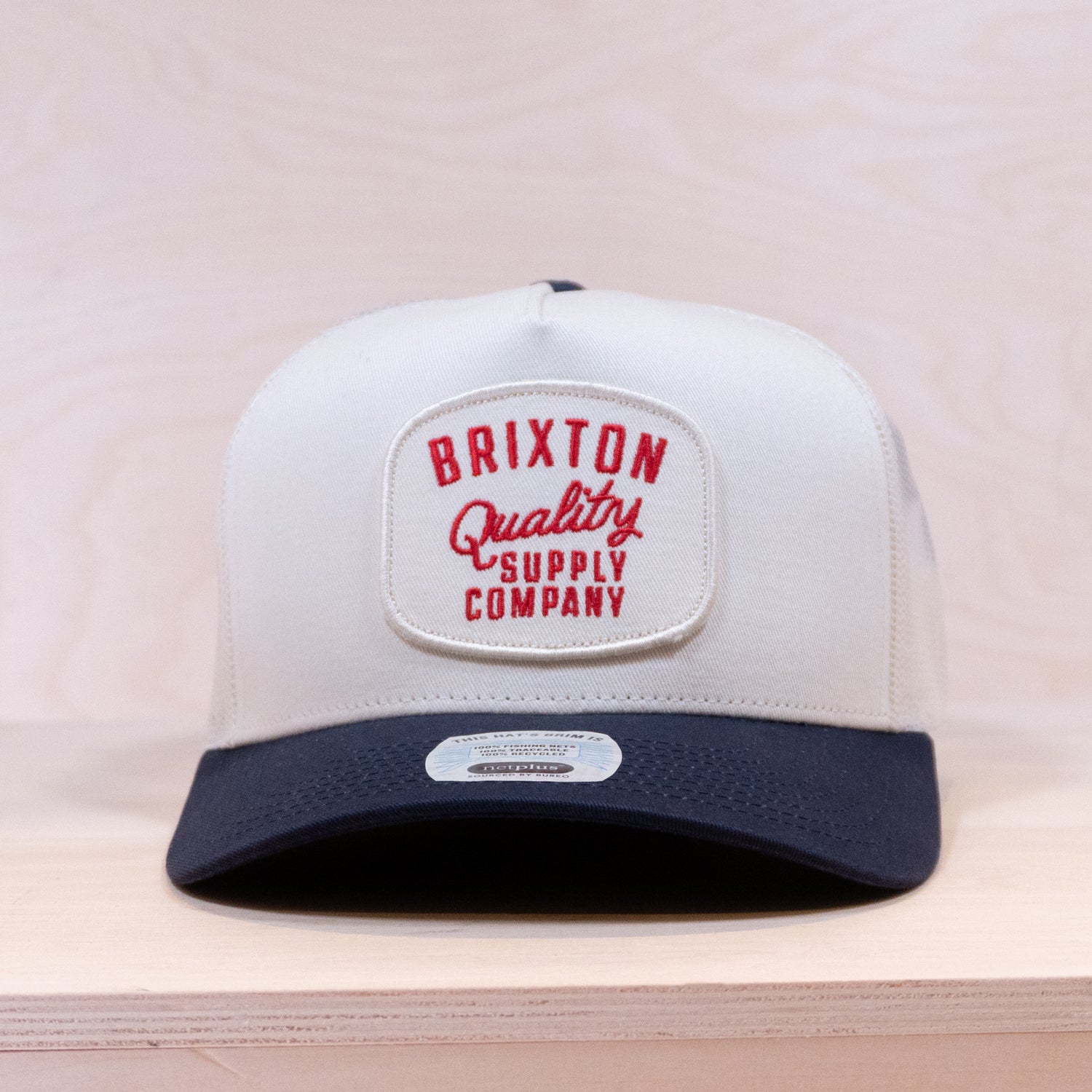 Brixton Hubal Trucker Cap Off White/Midnight Blue