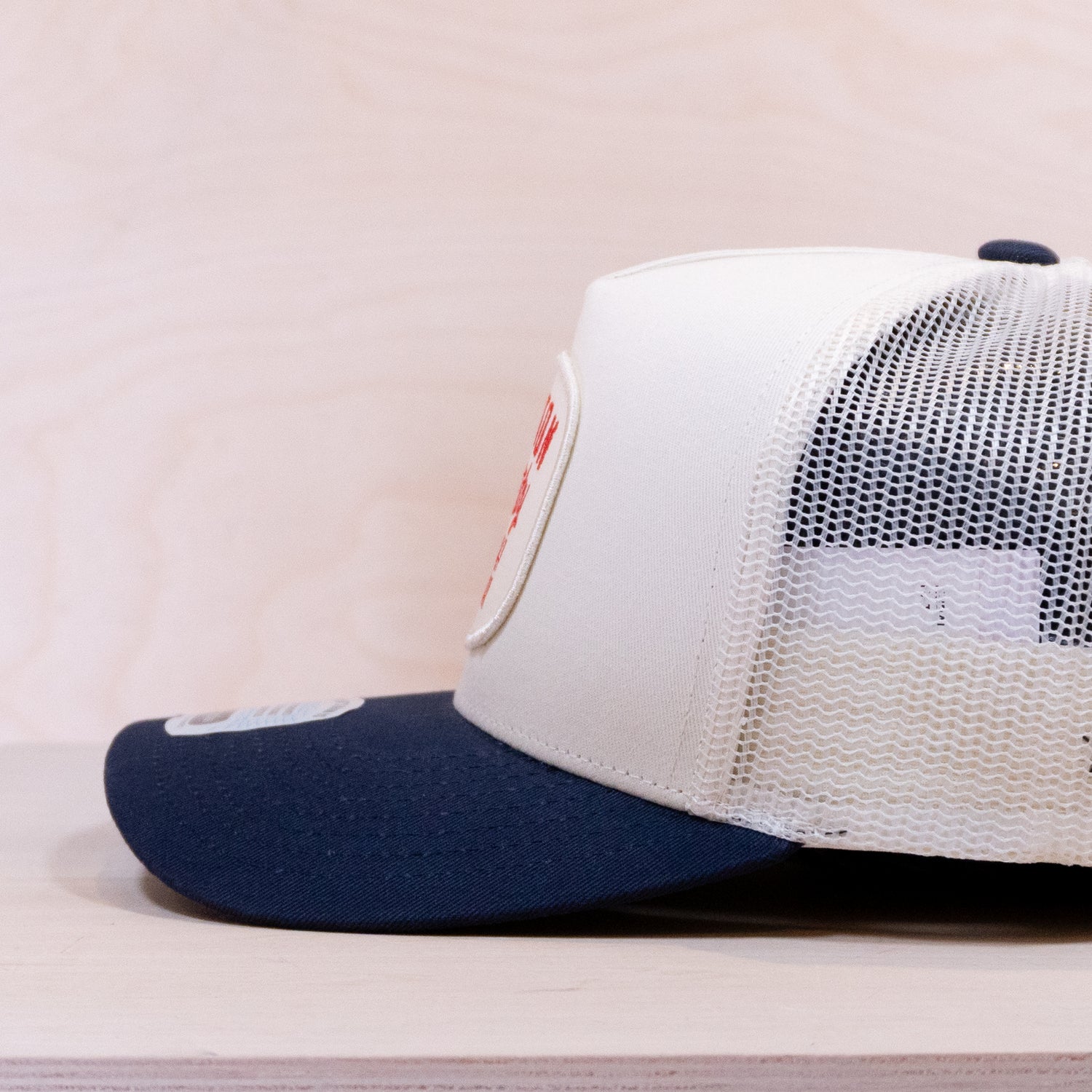 Brixton Hubal Trucker Cap Off White/Midnight Blue
